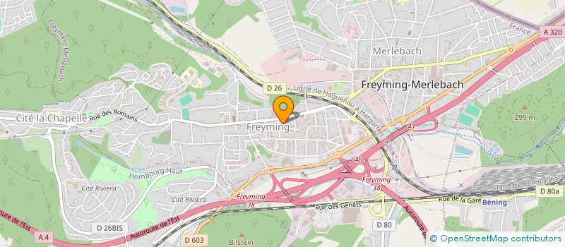 localisation de l'entreprise LE P'TIT CREUX  FREYMING-MERLEBACH