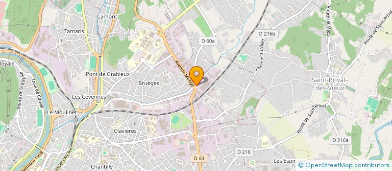 localisation de l'entreprise LE P'TIT CREUX à ALES