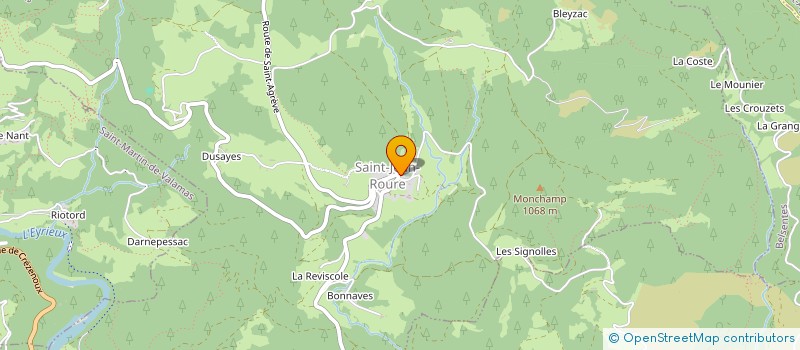 localisation de l'entreprise LE P'TIT CREUX DE ROCHEBONNE  SAINT-JEAN-ROURE