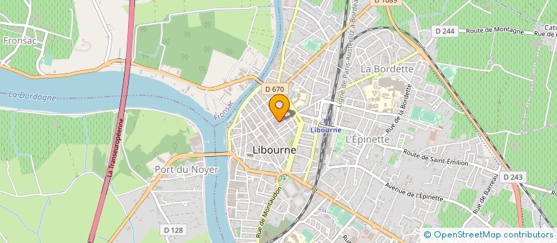 localisation de l'entreprise LE P'TIT DRESSING à LIBOURNE