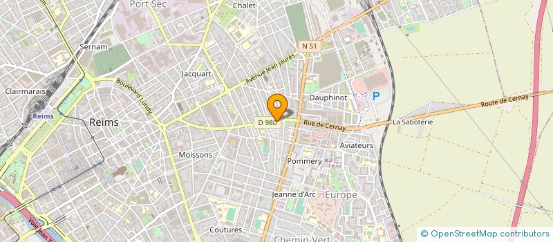 localisation de l'entreprise LE P'TIT FOURNIL à REIMS