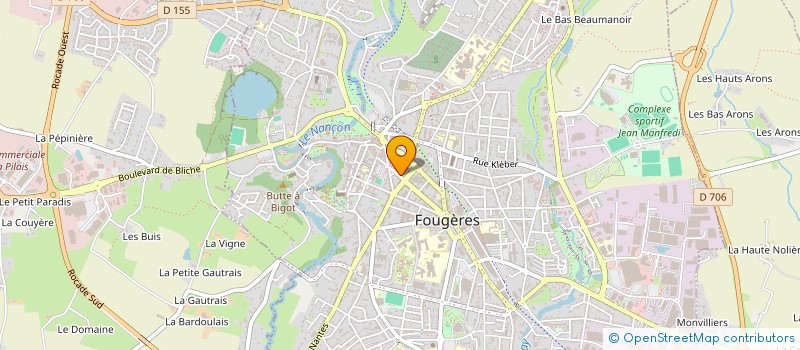 localisation de l'entreprise LE P'TIT FOURNIL à FOUGERES