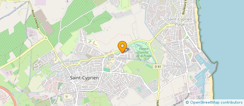 localisation de l'entreprise LE P'TIT GOURMET CREOLE à SAINT-CYPRIEN