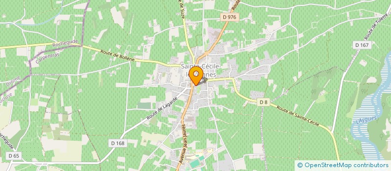 localisation de l'entreprise LE P'TIT GRAIN  SAINTE-CECILE-LES-VIGNES