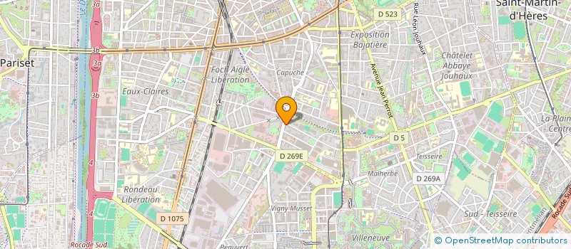 localisation de l'entreprise LE P'TIT GRENOBLOIS  GRENOBLE