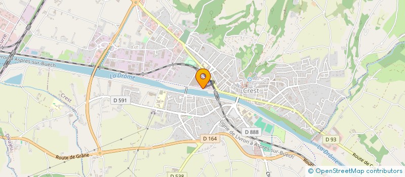 localisation de l'entreprise LE P'TIT LOCAL DE PAPA  CREST