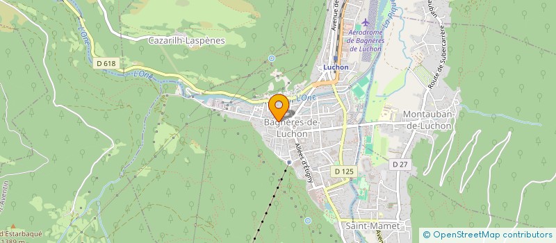localisation de l'entreprise LE P'TIT LOLO à BAGNERES-DE-LUCHON