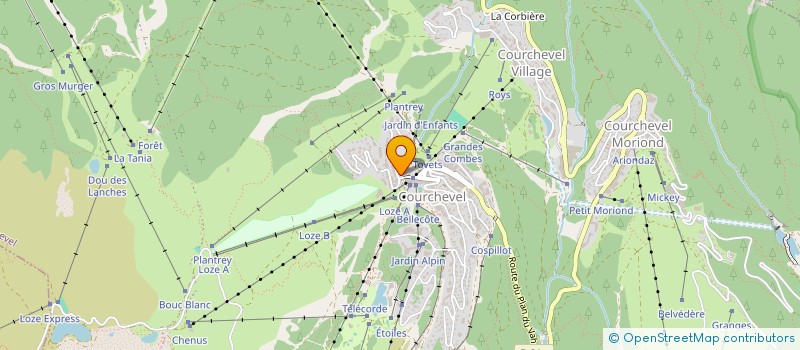 localisation de l'entreprise LE P'TIT LUTIN à COURCHEVEL