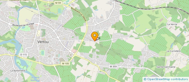 localisation de l'entreprise LE P'TIT MARCASSIN  VERTOU