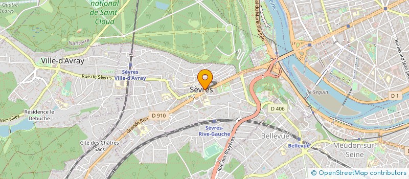 localisation de l'entreprise LE P'TIT MITRON à SEVRES