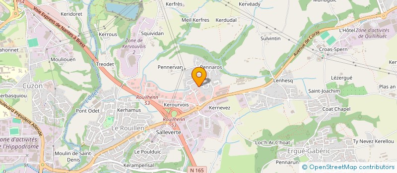 localisation de l'entreprise LE P'TIT MONDE DES FARFADETS à ERGUE-GABERIC