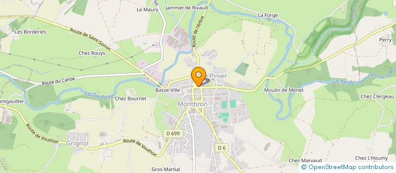 localisation de l'entreprise LE P'TIT MONTBRONNAIS à MONTBRON