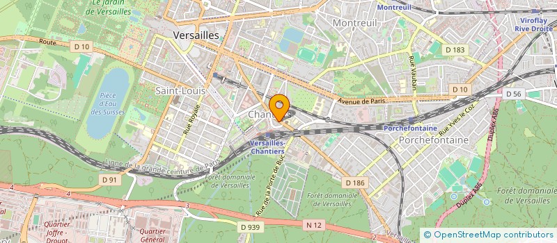 localisation de l'entreprise LE P TIT MONTMARTRE à VERSAILLES