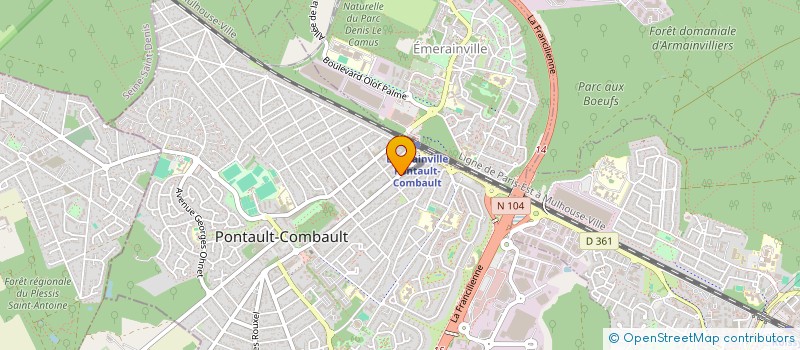 localisation de l'entreprise LE P'TIT MOUSSE à PONTAULT-COMBAULT