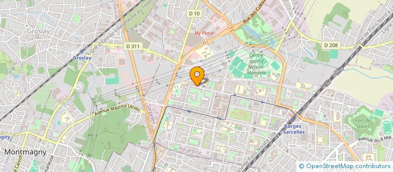 localisation de l'entreprise LE P'TIT MUST  SARCELLES