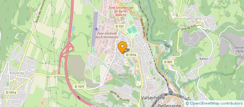 localisation de l'entreprise LE P'TIT PALAVACE à VALSERHONE