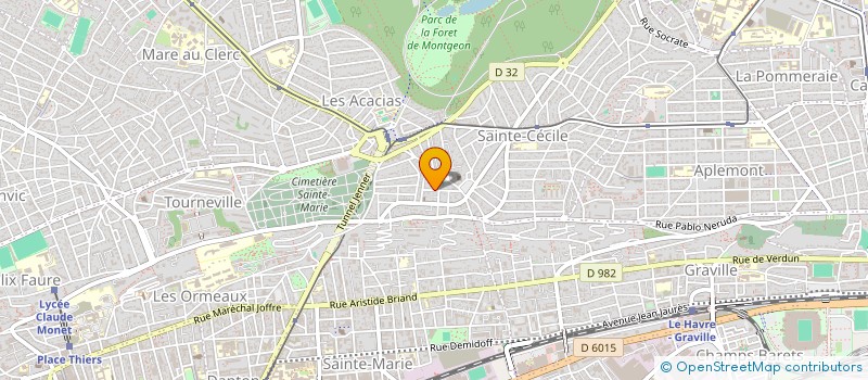 localisation de l'entreprise LE P'TIT PLOMBIER  LE HAVRE