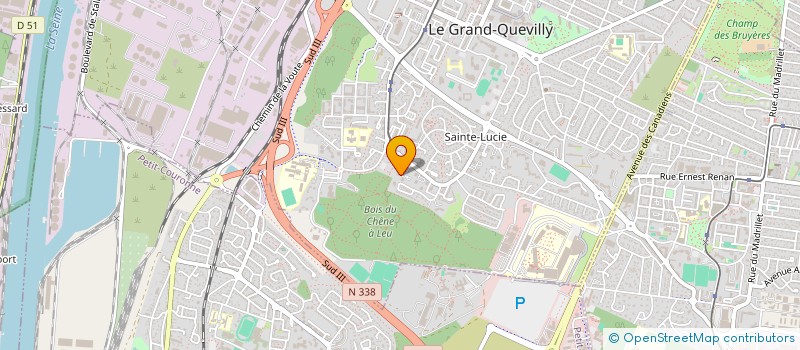 localisation de l'entreprise LE P'TIT PLUS à LE GRAND-QUEVILLY