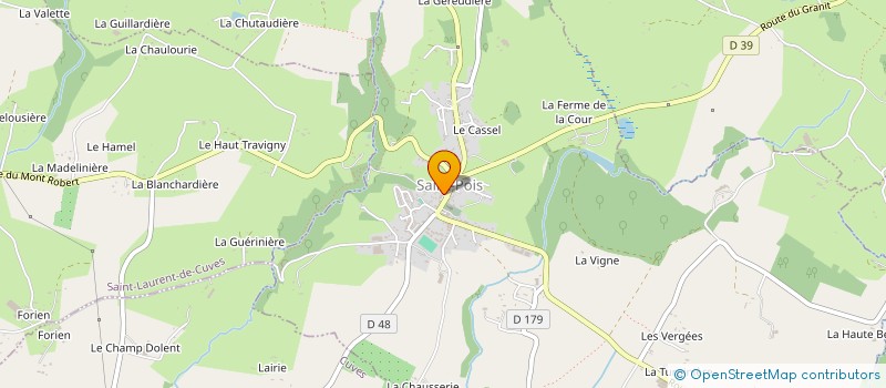 localisation de l'entreprise LE P'TIT POIS  SAINT-POIS