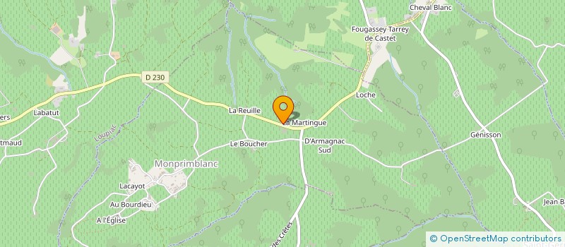 localisation de l'entreprise LE P'TIT PRIMEUR  MONPRIMBLANC