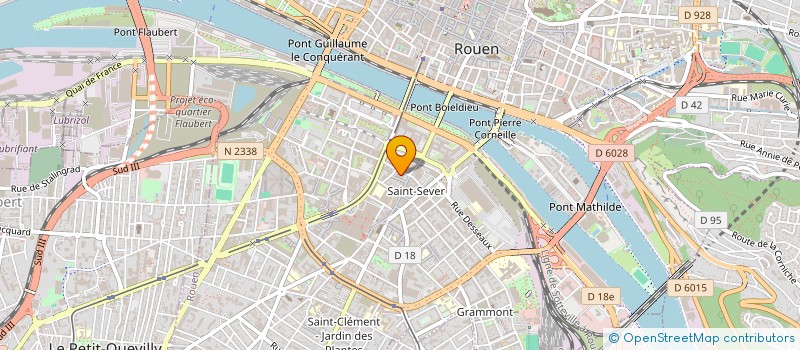 localisation de l'entreprise LE P'TIT RESTO à ROUEN