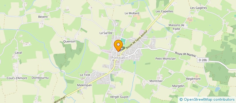 localisation de l'entreprise LE P TIT RESTO à FOISSIAT