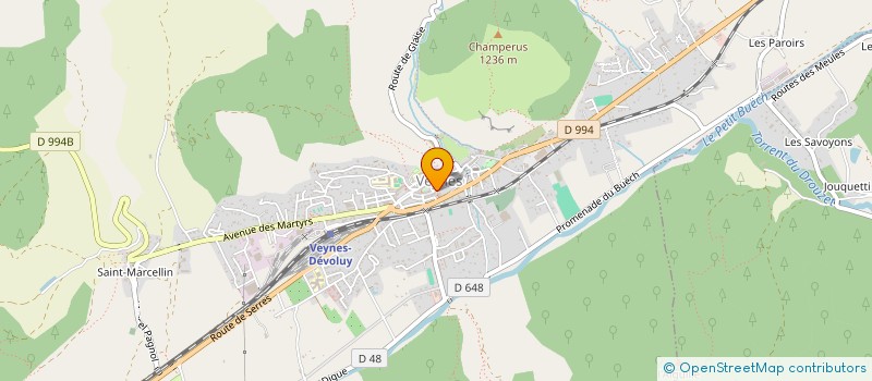 localisation de l'entreprise LE P'TIT RESTO à VEYNES