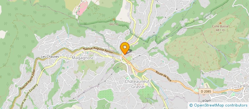 localisation de l'entreprise LE P'TIT RESTO  CHATEAUNEUF-GRASSE