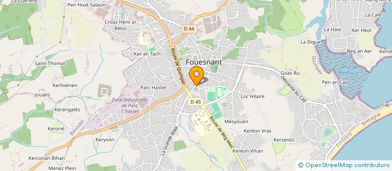 localisation de l'entreprise LE P'TIT RESTO MOBILE à FOUESNANT