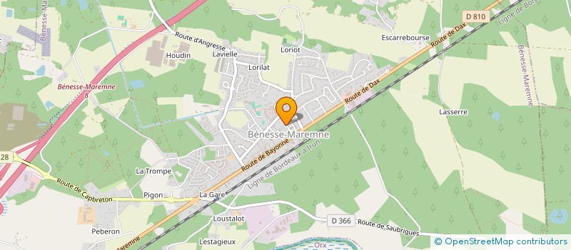 localisation de l'entreprise LE P'TIT SALON  BENESSE-MAREMNE