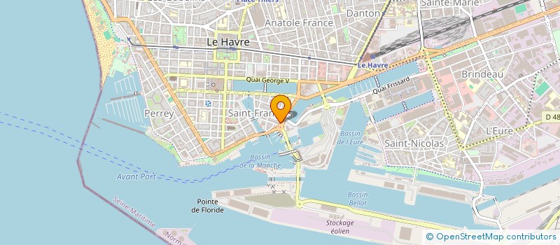 localisation de l'entreprise LE P'TIT SAS à LE HAVRE