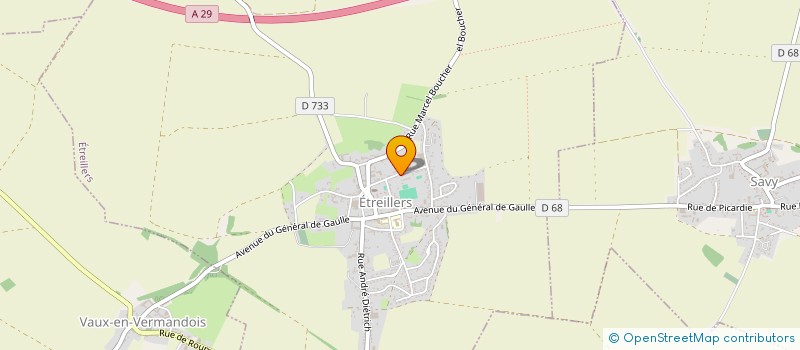 localisation de l'entreprise LE P'TIT THEATRE  ETREILLERS