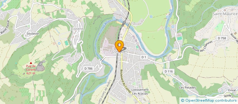 localisation de l'entreprise LE P'TIT TRAIN DE LA COMTE à VIC-LE-COMTE