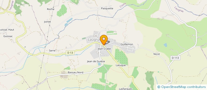 localisation de l'entreprise LE P'TIT TRUC  LAUGNAC