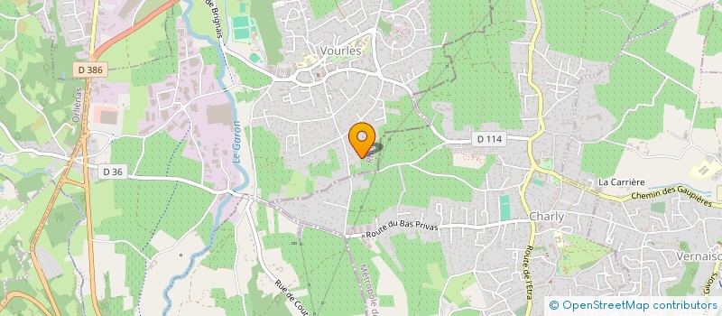 localisation de l'entreprise LE P'TIT VOURLOIS  VOURLES