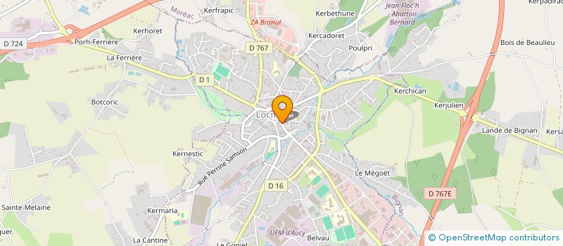 localisation de l'entreprise LE P'TY BIBI  LOCMINE