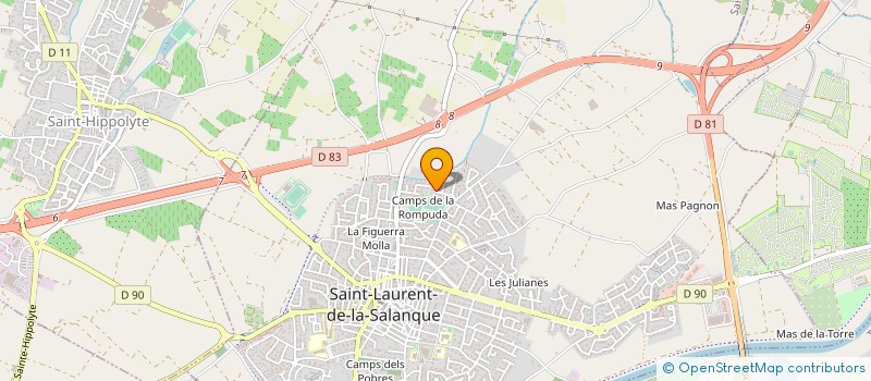 localisation de l'entreprise LE P'TY MAR  SAINT-LAURENT-DE-LA-SALANQUE