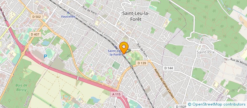 localisation de l'entreprise LE P'TY PAPATISSIER à SAINT-LEU-LA-FORET