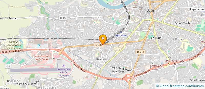 localisation de l'entreprise LE PAC à ALBI