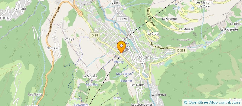 localisation de l'entreprise LE PACHA à MORZINE