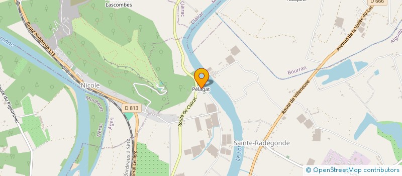 localisation de l'entreprise LE PACHA  AIGUILLON