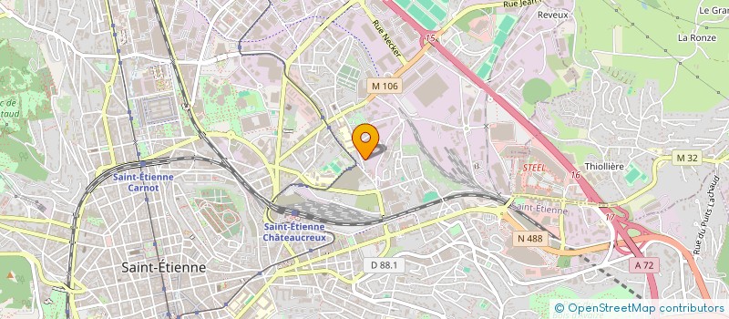 localisation de l'entreprise LE PACHA  SAINT-ETIENNE