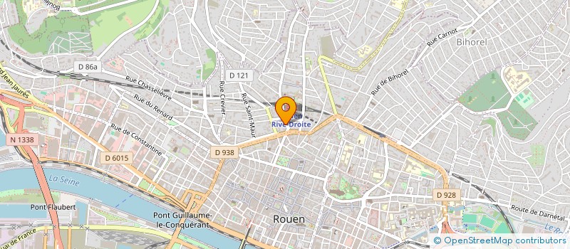 localisation de l'entreprise LE PACHA GARE-RUE VERTE à ROUEN