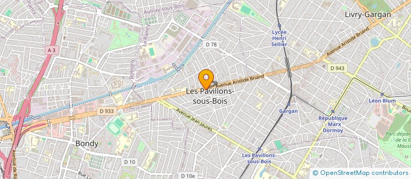 localisation de l'entreprise LE PACIFIC  LES PAVILLONS-SOUS-BOIS