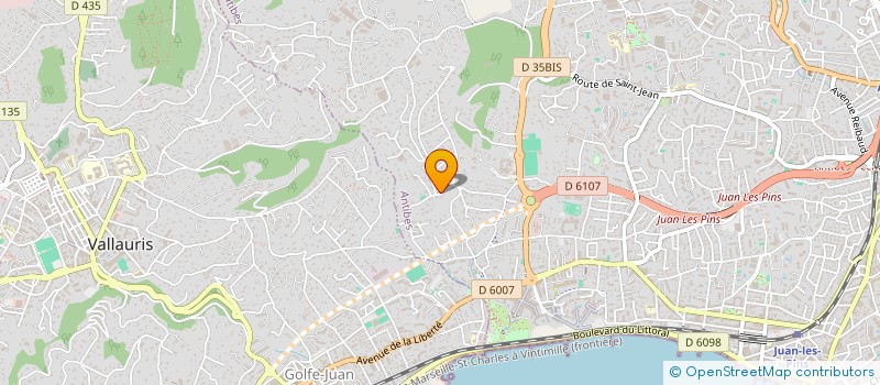 localisation de l'entreprise LE PACIFIQUE à ANTIBES