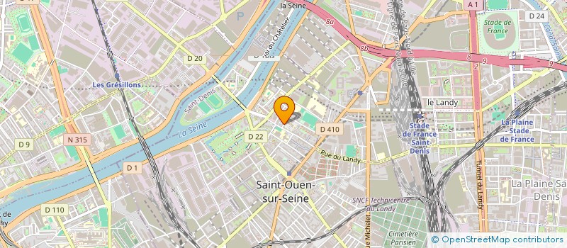 localisation de l'entreprise LE PACTE FORMATION à SAINT-OUEN-SUR-SEINE