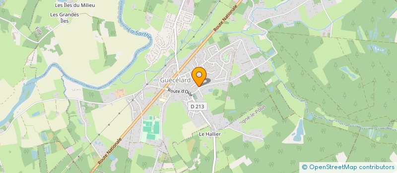 localisation de l'entreprise LE PADOUK  GUECELARD