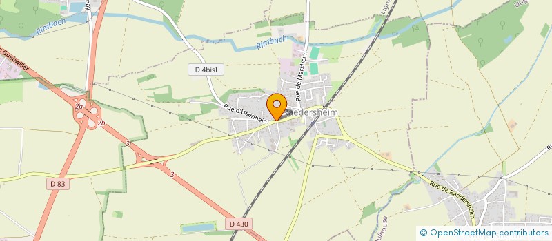 localisation de l'entreprise LE PAILLE EN QUEUE  RAEDERSHEIM