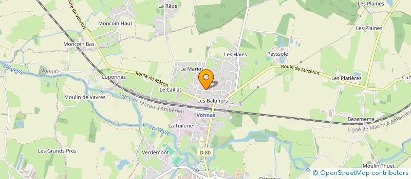 localisation de l'entreprise LE PAILLE EN QUEUE à VONNAS