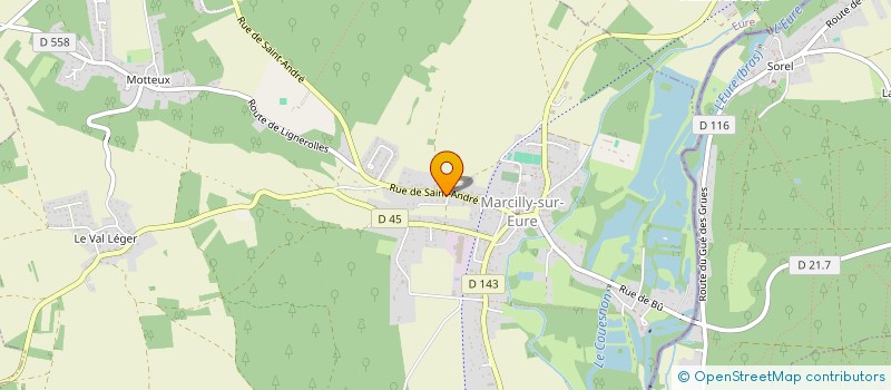 localisation de l'entreprise LE PAILLE EN QUEUE  MARCILLY-SUR-EURE